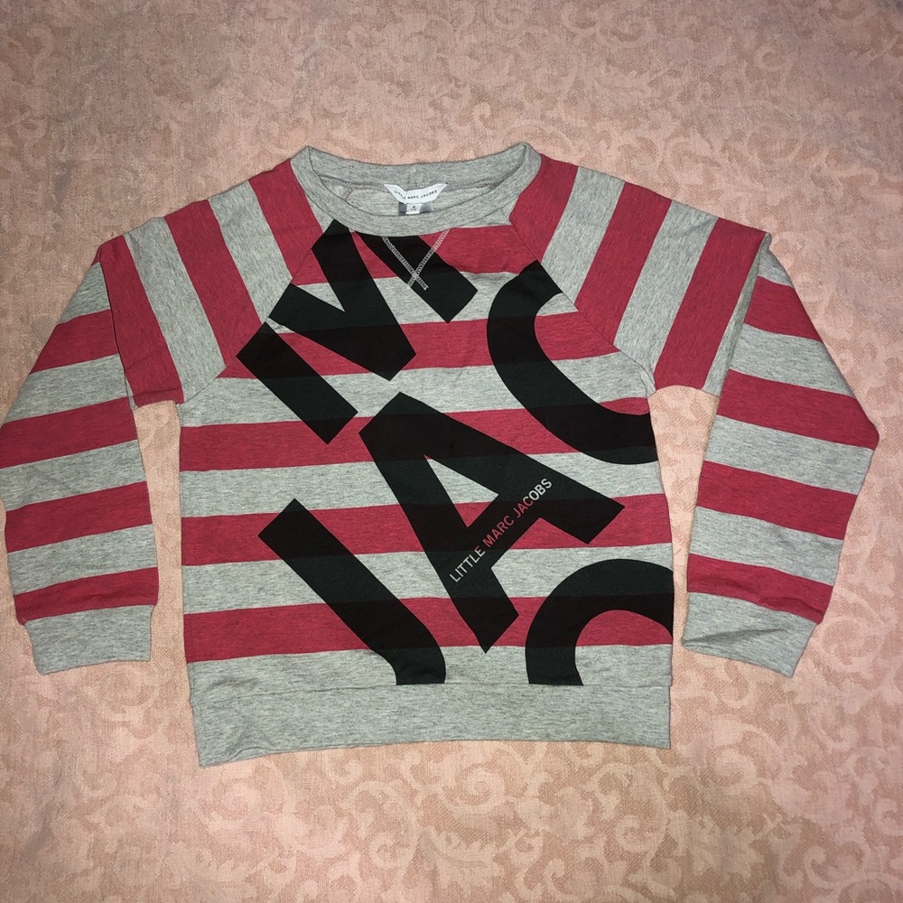 Little Marc Jacobs Girls Stripe sweatshirt